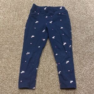 Jumping Beans Navy Leggings with Animal Pattern